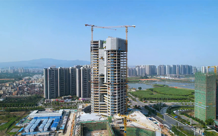 城视装金名片”| Z6官网塔机助建新会第一高楼