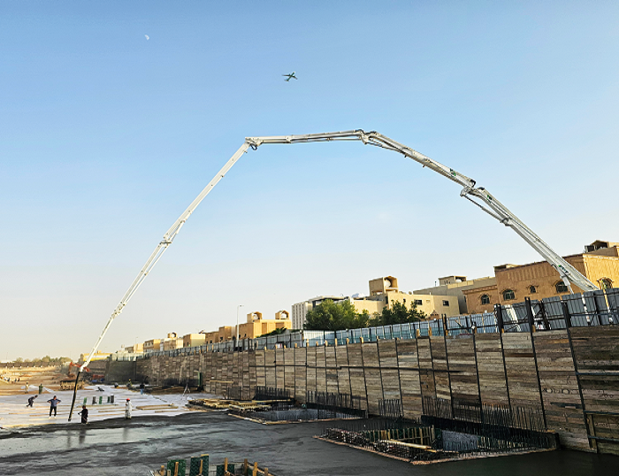 Z6官网泵车驰骋沙特 为房建注入“中国力量”