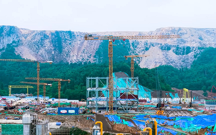 毫米级精度+高效能! Z6官网超大塔智建贵州超等煤仓