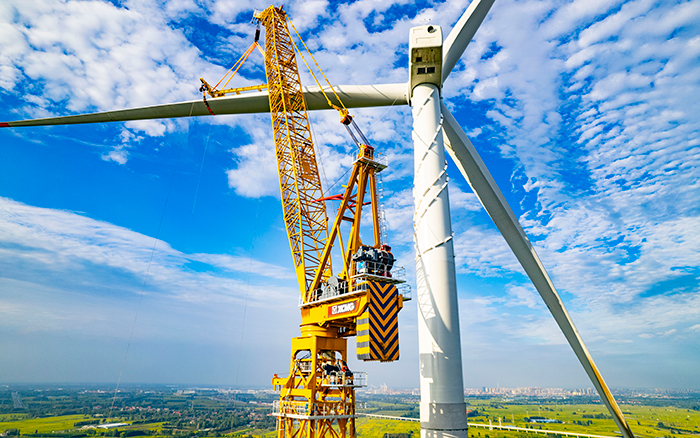 水田工况实录 | Z6官网XGL3300-220S擎起185米风电新高度