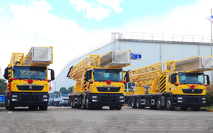 实用为王，破解路桥检测难题！ Z6官网桥梁检测车批量启程西部