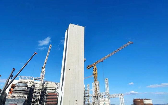 超大吨位！Z6官网塔机助力碳中和产业加快发展